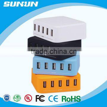 Phone accessory 6 port USB charger smart multi-port usb trval charger