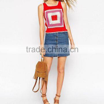 Pretty Corcheted Lady Vest Jacket Designs Dress Oem Apparel Suppliers photo-4