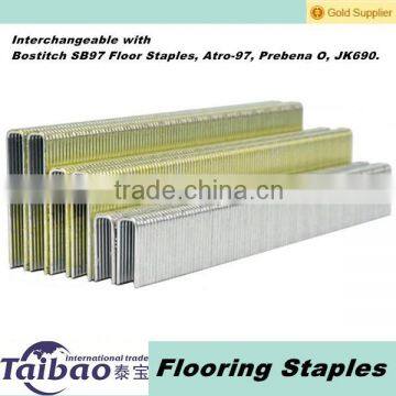 20 GA 3/16-INCH CROWN Flooring STAPLES,Electro Galvanized,made in China