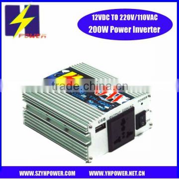 200W DC /AC car charger inverter 12v