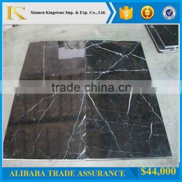 Hot Sale Chinese Black Nero Marquina Marble Tiles(Good Price+Direct Factory)