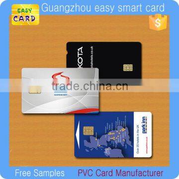 Plastic atmel card AT24C02/ 24C08 contact smart ic card