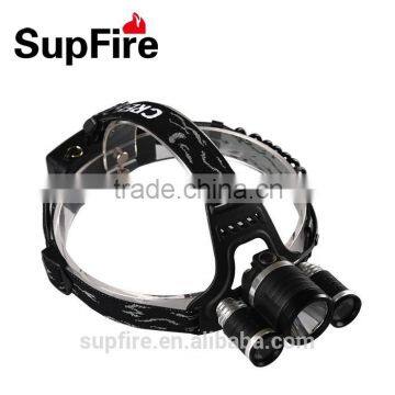 SupFire powerful camping hiking outdoor climbling led head light rechargeable head torch