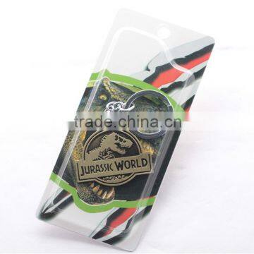 fashionable high quality custom Jurassic-style metal key chain