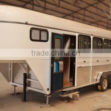 3 horses load gooseneck horse trailer