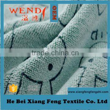 Terry Towel Good Quality Microfiber Sanding Printing Hand Face Square Towel 6141 25*25 Wendy Brand Made in China Gaoyang Town