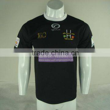 New style short sleeve rugby jersey/custom print sublimation rugby cloth