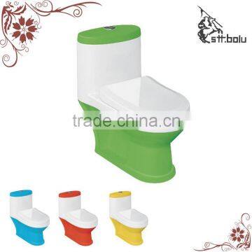 Ceramic Washdown One Piece Colored Children Toilet