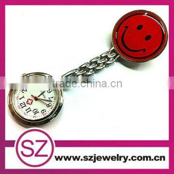 Custom Logo Smile Nurse Watch With Many Colors Fashion Nurse Pocket Watch