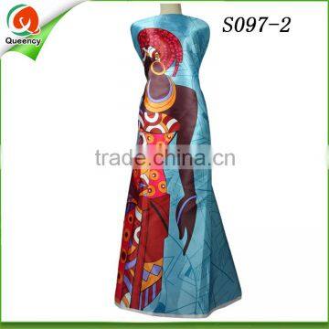 New Brand Face Silk Prints Wax Pattern Fabric New Design Silk Material Fabric photo-2