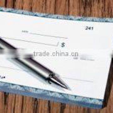 personalization Cheque