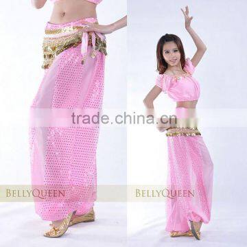 pink belly dance pants, bellydance outfits, costume for dancing, belly dancing costumes, dancing dress, bellydance pants