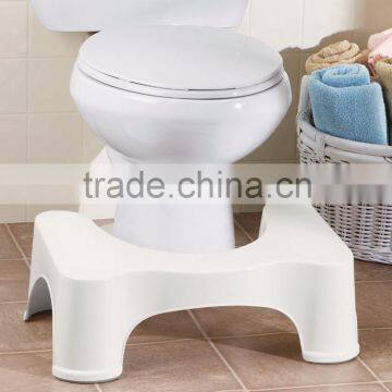 Plastic bathroom toilet step stool/ squatty potty