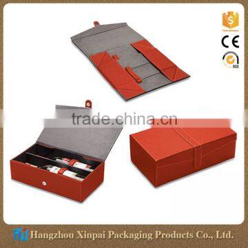 Folding single bottle wine storage box