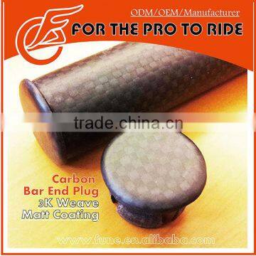 3K Matt coating Bicycle Carbon End Plug