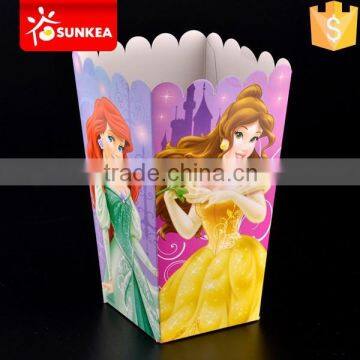 Custom printed square bottom paper popcorn box