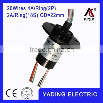 capsule slip ring 022-2P18S dia.22mm 20wires 4A/2wires 2A/18wires