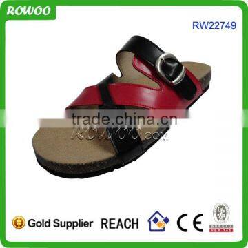 China manufacture Ladies comfort wooden slippers/cork slippers