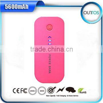 Recharge External Battery Pack For Mp3 Mobile Phone 5600mah Power Bank