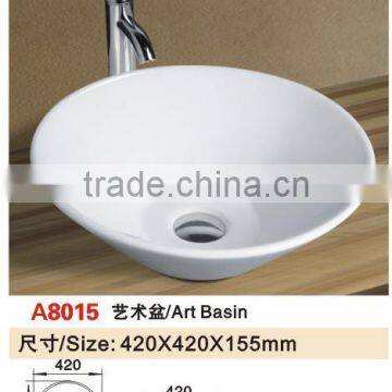 2015 hot sales ceramic basin & washing basin art sink with best discount