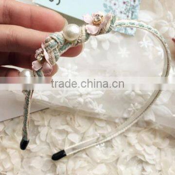 Lovely Flower and Pearls Adult Headband Hair Bands for Women photo-5