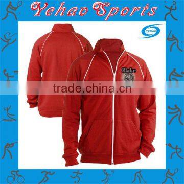 embroidery logo red track suit