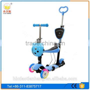 New model high quality three wheels kick kids scooter/3 in1 5 in1 child scooter toys for child/kids scooter with optional color