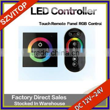 Touch Remote Panel RGB Control LED Light Strip Controller Easy Using & Color Changing Quickly 86 Shape DC12V,24V                        
                                                Quality Choice