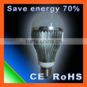 9W HIGH POWER LED Bulb, CNC Housing