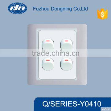 Electric wall switch/LED electric switch 1 gang 1 way Y0410