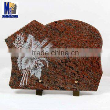MASON Funeral granite tombstone plaque