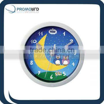 Cartoon Print Moon Wall Clock