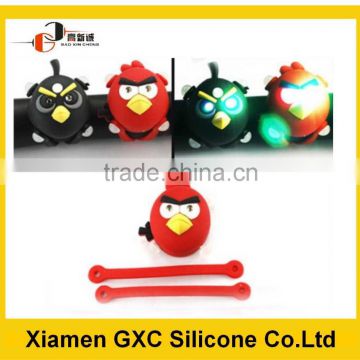 new arrival bird design silicone bike light