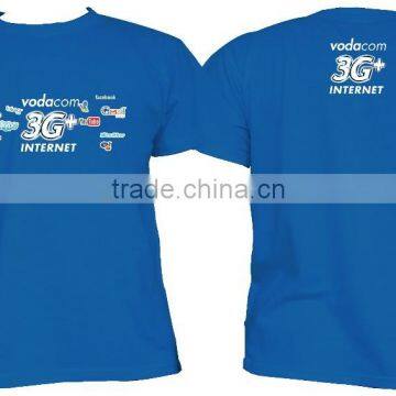 promotional telecom t shirt with customized logo print