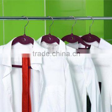 Velvet Flocked Clothes Hangers With Logo photo-4