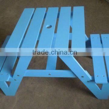 wooden table and stool for seat