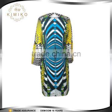 New African Fashion Design Print Dashiki Clothing Women Long Sleeve African Dress