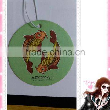 New Landed High Quality and Attractive Double Fish Hanging Car Paper Air Freshener