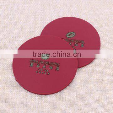 Printing logo cup mat pvc silicone pu material cup mat