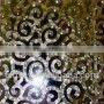 Natural capiz mother of pearl shell Engraving Flower