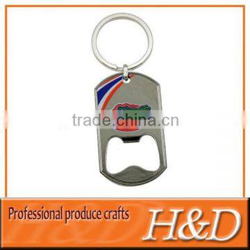 stainless steel dog tag bottle opener with ring