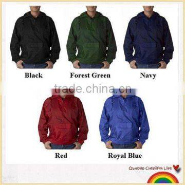 Fashionable foldable breathable rain jacket