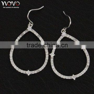 Fashion cute women earring hoop brass earring jewelry