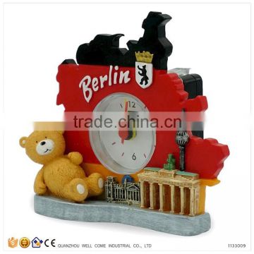 Resin Germany Souvenir Table Clock Souvenirs Clock Gifts Clock