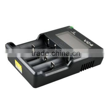 FZC Wholesale Fast Shipping Authentic Xtar VC2/VC4 Intelligent USB Charger For 4 Lithium 18650 Battery With LCD Display