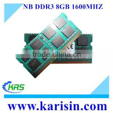 2016 Best Working 1gb 2gb 4gb 8gb laptop ddr3 ram memory with ETT originla chips