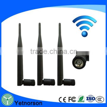 WiFi Antenna/2.4GHz Antenna/Zigbee Antenna WiFi rubber antenna, SMA male straight connector