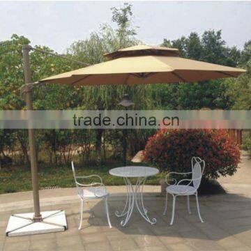 Popular Outdoor Deluxe Rome Hanging Parasol/Garden Cantilever Umbrella