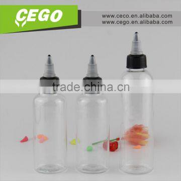 120ml PET twist bottle, 60ml PET twist bottle, more capacity, color OEM