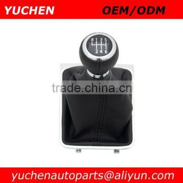 YUCHEN Car Shift Gear Knob With Chrome Frame For VW Passat B6 CC 3C R36 TDI 2005 2006 2007 2008 2009 2010 2011 Car Styling
